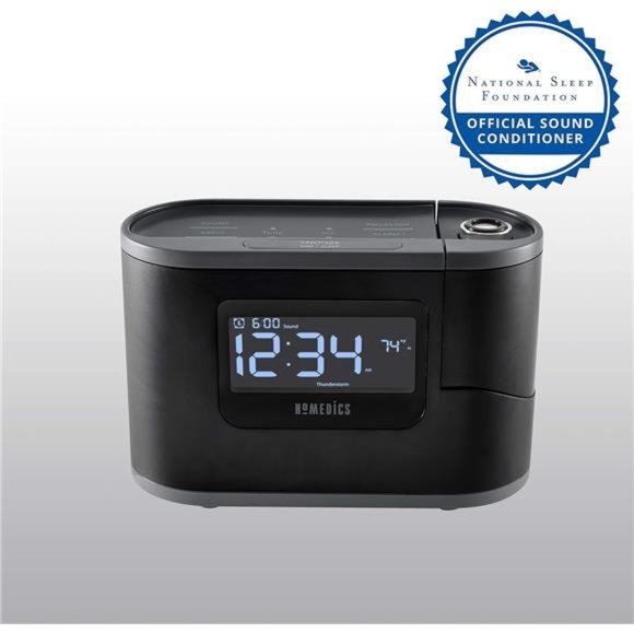 SoundSleep Recharged Alarm Clock & White Noise Sound Machine, 6-in-1 Projection - Picture 6 of 7